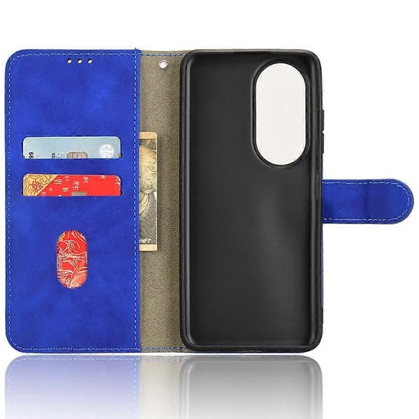 Til Oukitel C38 Etui Hudfølelse PU Læder Pung Telefonetui [DB]