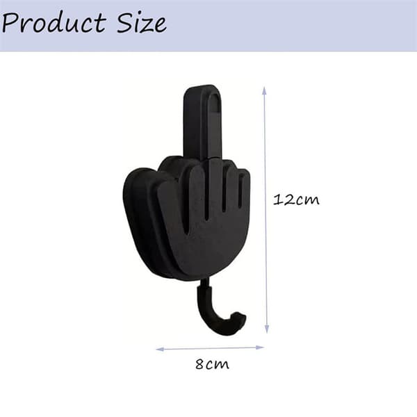 3-pack Funny Creative Middle Finger Desk Hooks Storage Key Hook
