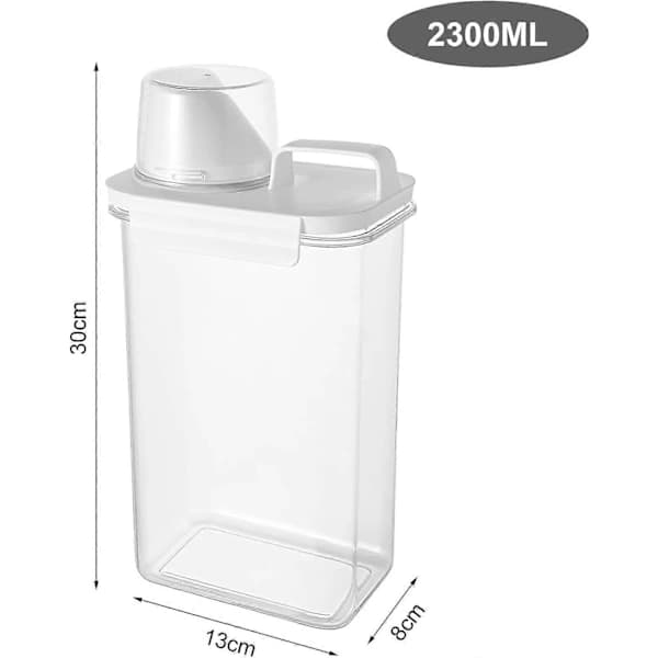 NA/2300ML Oppbevaring for vaskemiddel, Vaskemiddelbeholder Dosering Vaskemiddel Flytende vaskemiddel