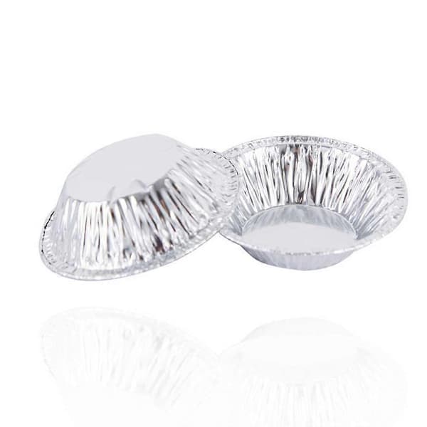 Pakke med 100 eggetertformer Engangs bakeformer for kaker Non-stick muffins puddingform Tilbehør for kjøkken bakeri