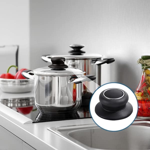 4 st Universal Replacement Pot Lid Knobs, Heat-Resistant with Silicone Pad, Simple
