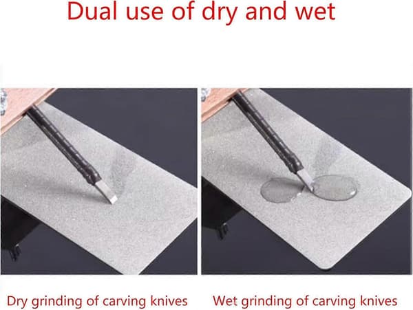 Thin Diamond Sharpening Stone Polishing Stone Compatible with Sharpening Tools, Molds and Metal Parts - 2500 Grit