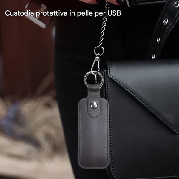 USB-beskyttelseshylster, bærbart, til USB-broderi, organizer sort - Schwarz