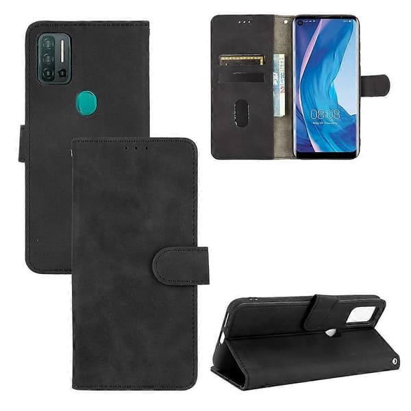 For Ulefone Note 11P Solid Color Skin Feel Magnetic Buckle Horizontal Flip Calf Texture PU Leather Case with Holder & Card Slots & Wallet [DB]