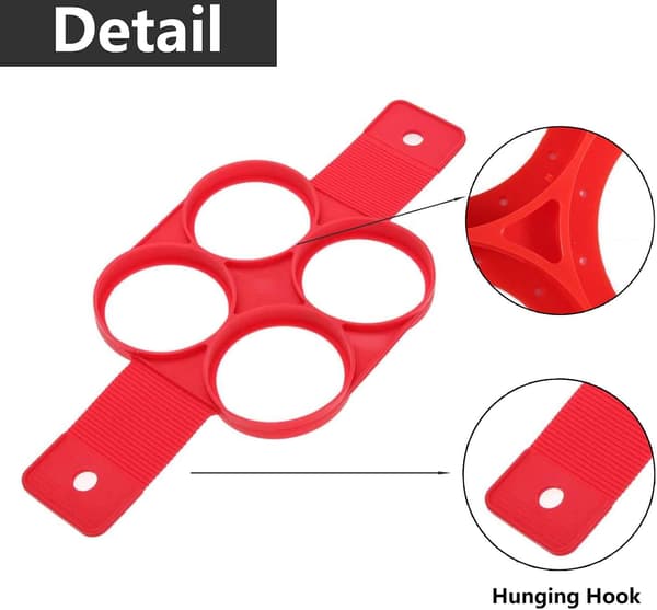 Non-Stick Silikone Pandekageform Køkkenredskab Ring Maker Silikone