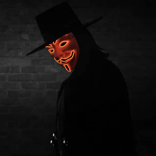 LED-maske til tråd lyser op til jul Halloween kostume Cosplay fest