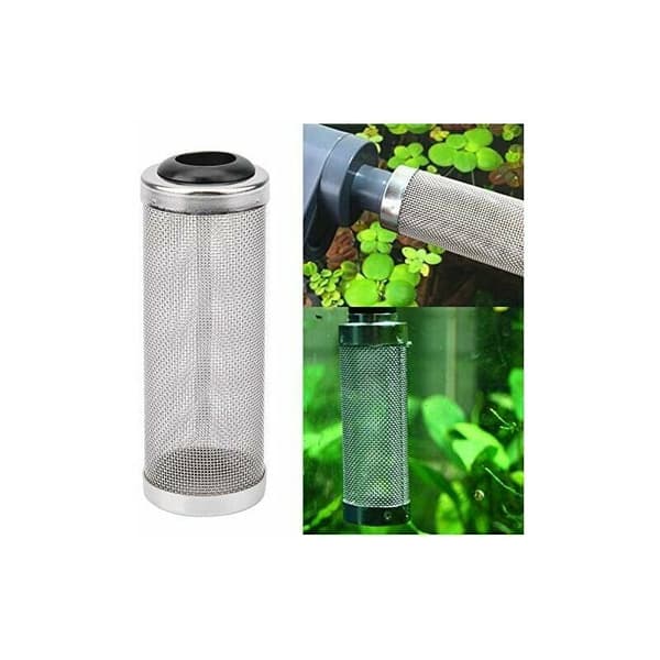Akvariefilter - Akvarienet i rustfrit stål til rejer og fisk (12 mm)