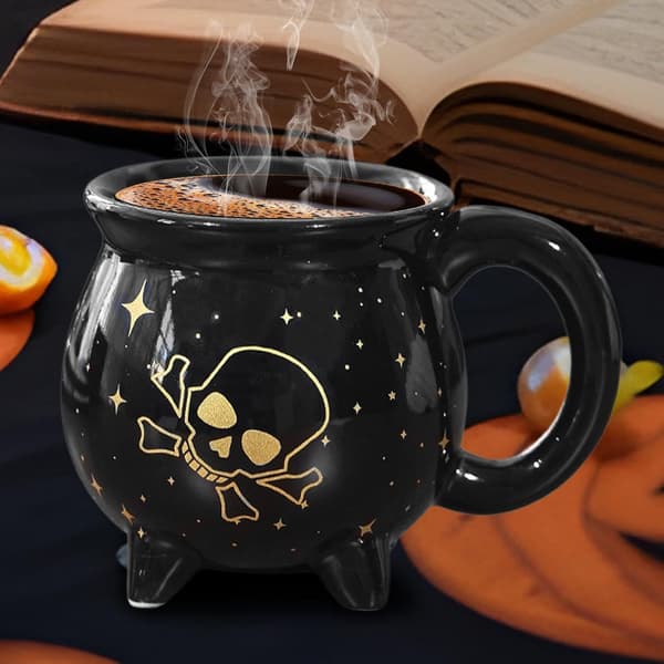 Halloween-kopp, originalt festtilbehør for drikke svart - Schwarz