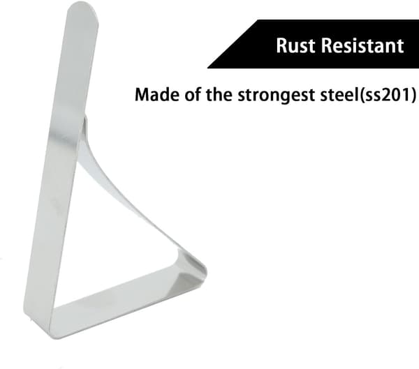 Tablecloth Clips 30-pack Picnic Table Clips Stainless Steel