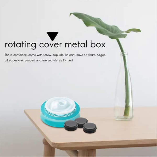 Aluminium Cans - 40-pack 30g Jars with Screw Lids, Cosmetic Sample Containers, Candle Containers