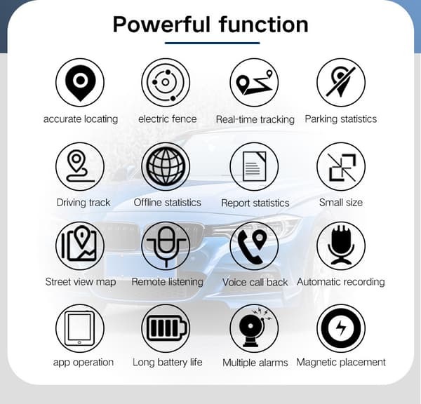GPS-tracker til køretøjer, GPS stærk magnetisk køretøjssporing mod tab, mindste GPS-tracker egnet til køretøjer/ældre/børn