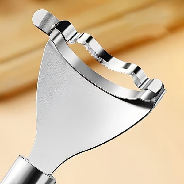 Heavy-Duty Corn Stripper & Vegetable Peeler, Serrated Blade Non-Slip Grip for Corn Potatoes Carrots Cucumbers 18.01*6.5cm