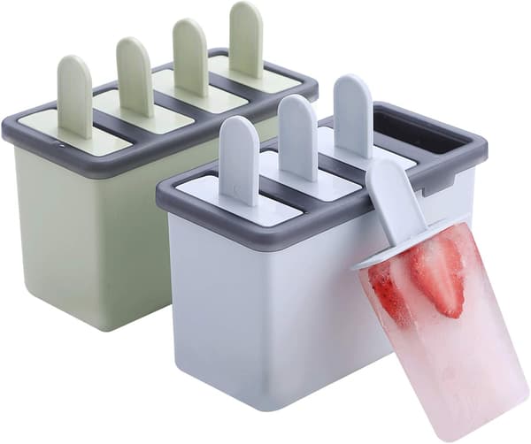 2-pak Mini Ispindeforme Sæt DIY Hjemmelavede BPA-fri Silikone Non-Stick Ispindeforme Dessert