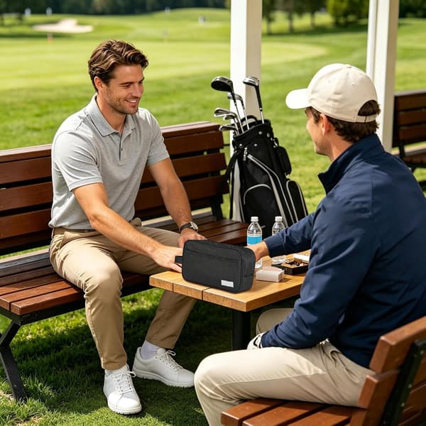 Golf Sling Bag bærbar ergonomisk lynlås-opbevaringstaske sort - Schwarz