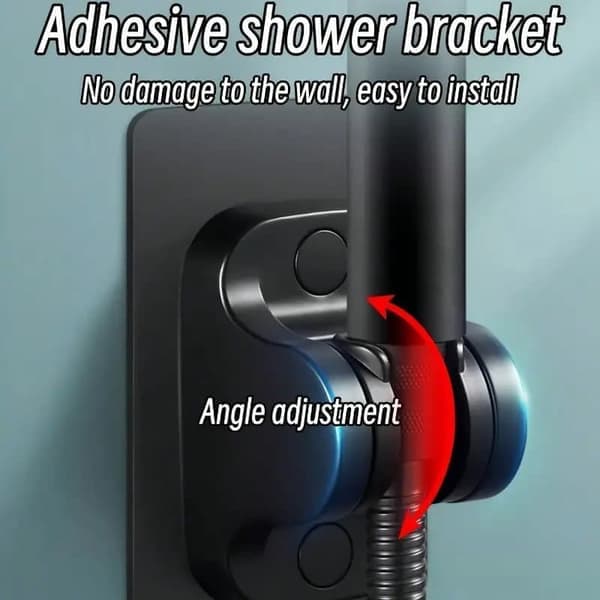 Handheld Shower Head with 5 Modes - Wall-Mounted, Incl. Bracket and Flexible Hose