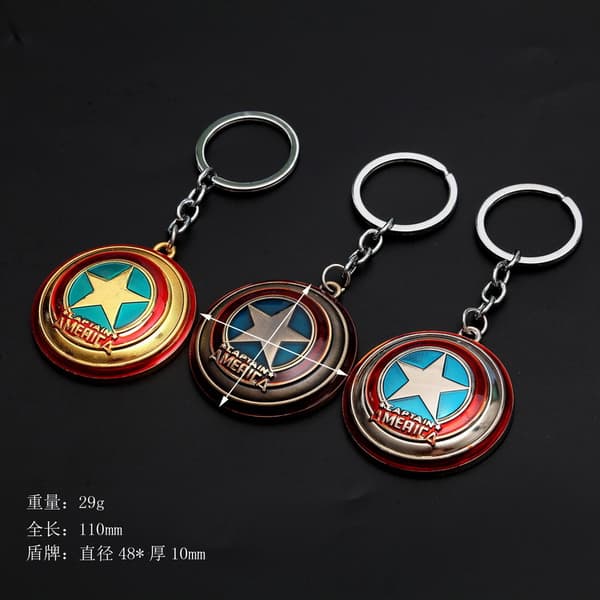 3 st Superman Logotyp Metall Nyckelring
