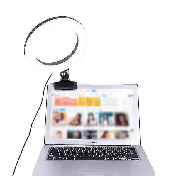 Videokonferensbelysningskit 6' Laptop Selfie Ring Light USB LED Ring Light db