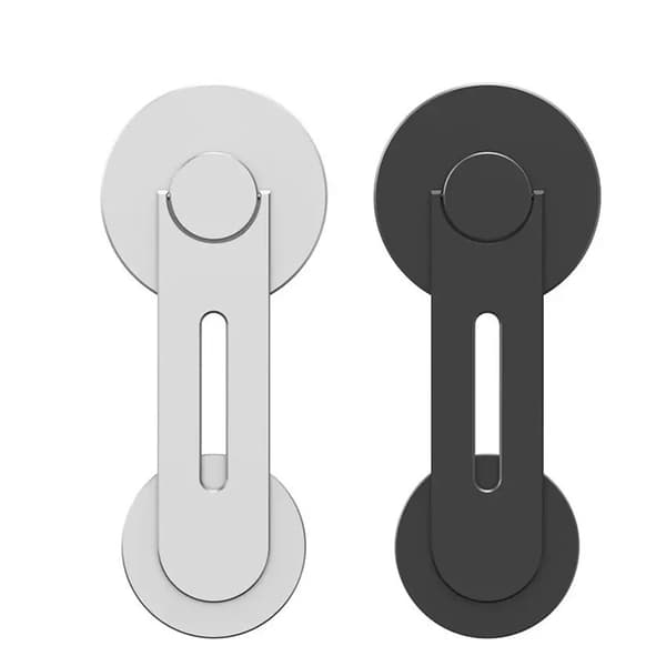 Magnetisk Telefonholder til Laptop, Justerbar Sidemontering til Laptop, Foldbar Arm med Magnetisk Greb, Letvægtsdesign i Aluminium.