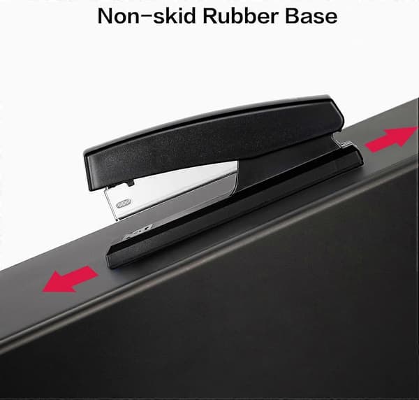 Stiftemaskin, skrivebordsstiftemaskin med 640 stifter, 25 arks kapasitet, svart