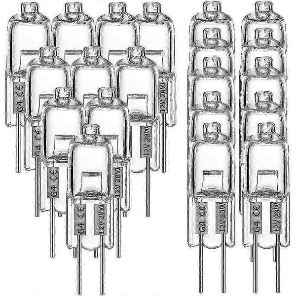 20w 12v G4 Halogen Bulbs, 20 pcs 2025