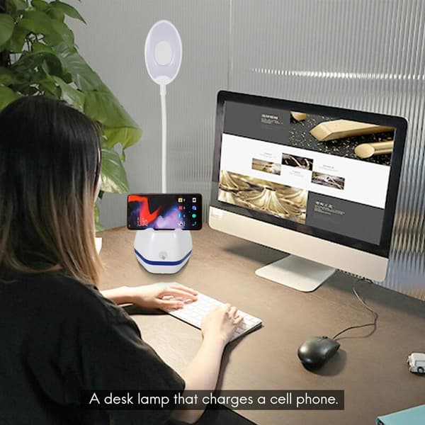 LED Eye Protection Desk Lamp 3 Modes Cute Touch Switch Rechargeable Foldable Bracket Pressure Small Bedroom Reading Desk Lamp