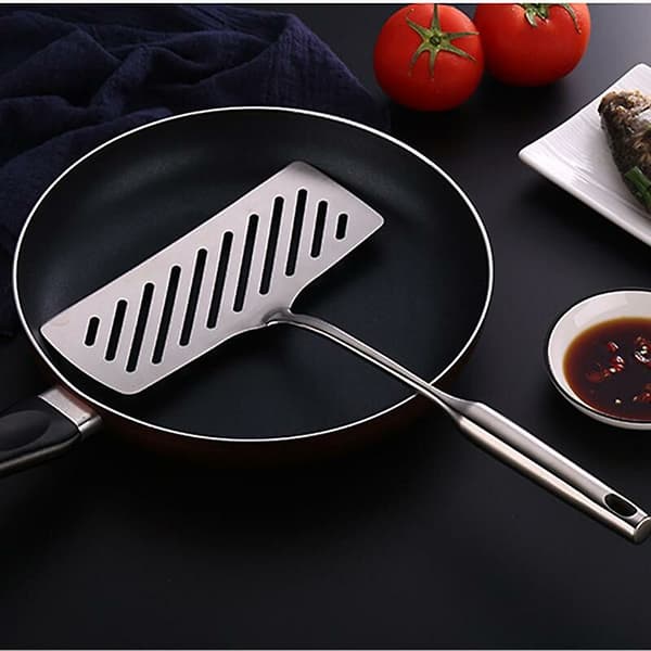 Grillværktøj i rustfrit stål med non-stick, spatel til fisk og bøf