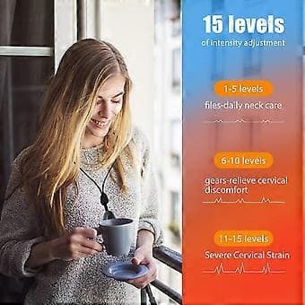 Nackmassage, Intelligent EMS Nackakupunktur Lymfdränagemassage, Intelligent Nackmassager (Grå)