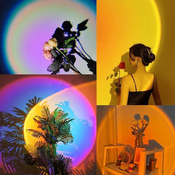 Solnedgångslampa Projektor LED-lampor för Sovrum Natt