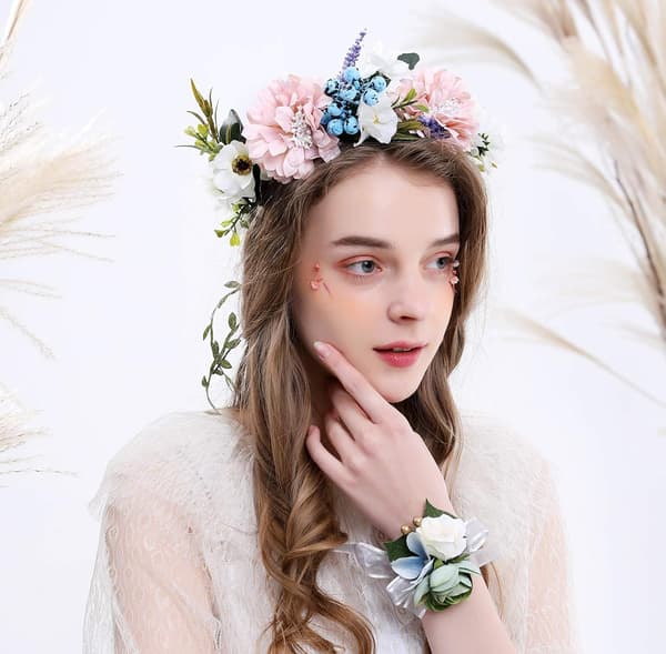 Kronekrans Blomsterkrans Hårbånd Hårkrans Hårkrans Fl