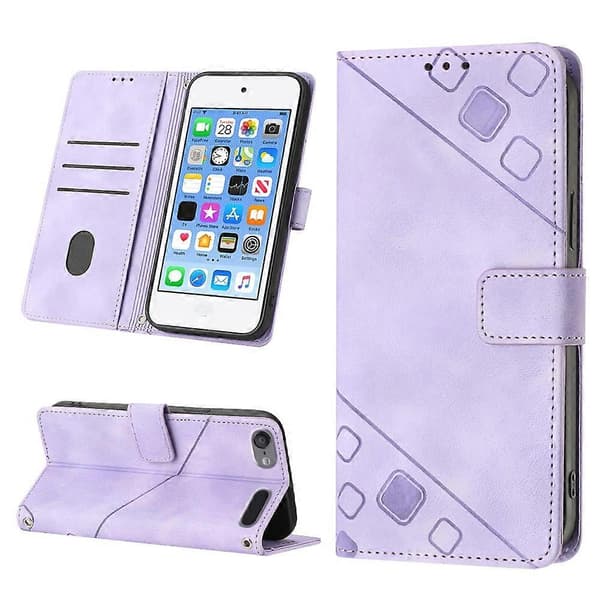 For iPod Touch 7 / Touch 6 Skin-feel Embossed Leather Case
