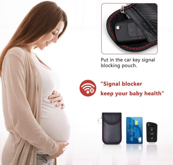 2-pack Mini Portable Anti-RFID Car Key Case, Anti-RFID Car Key