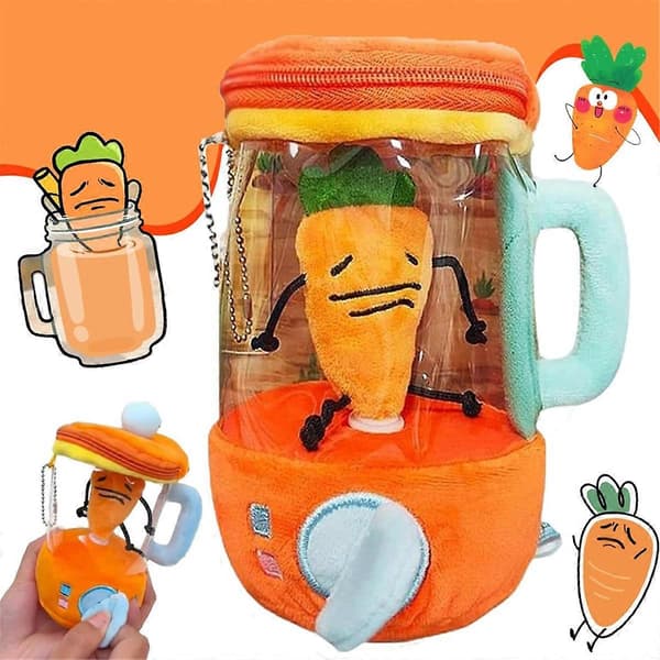 Blød gulerodsjuicer-legetøj, Gulerodsjuicer-plysdyr
