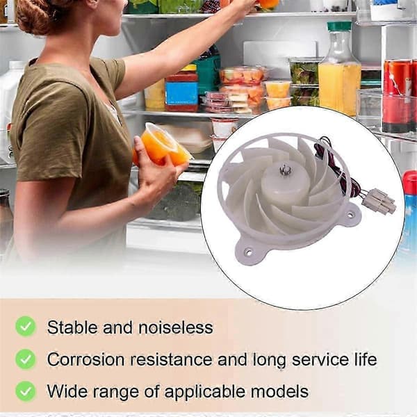 Køleskabsfordamperventilator til køleskab ZWF-30-3 B1353.4-15 Køleventilator BCD-430WP9C Hvid White
