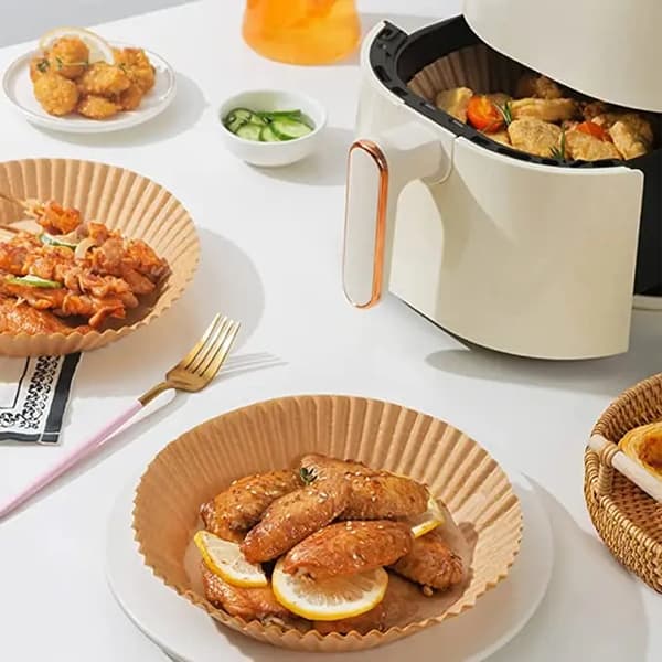 Non-stick papirformer for airfryer, 100 stk