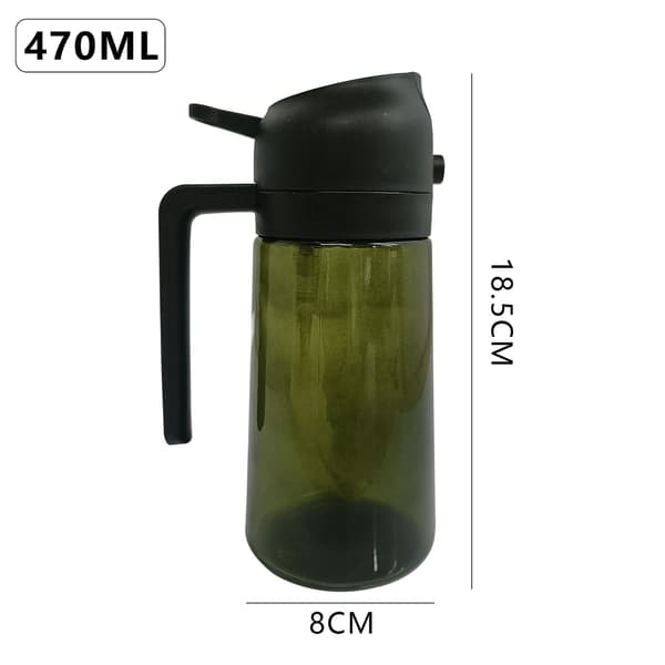 470 ml oljesprayflaska, 2 i 1 oljedispenser och oljespruta