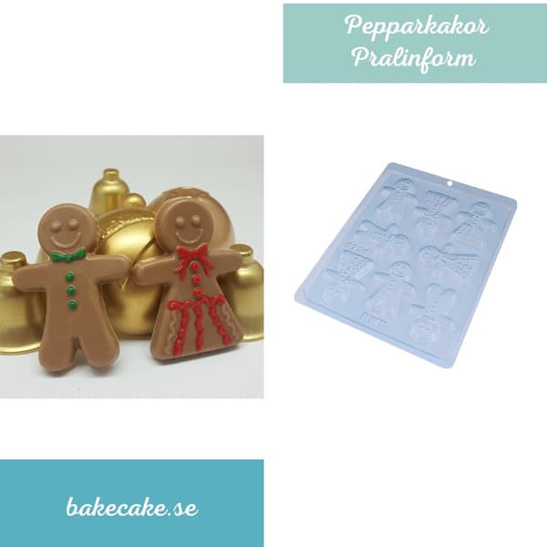 Praline Chokoladeform Peberkage - Gingerbread - BWB 9735