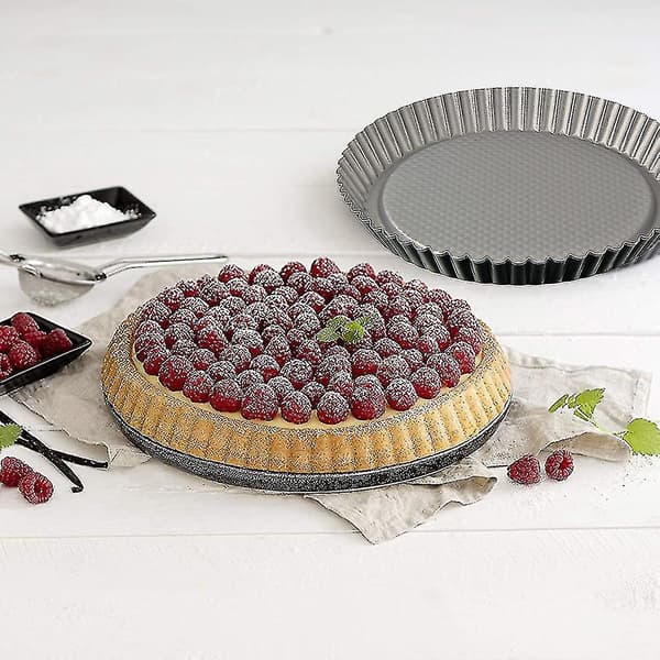 Rund metal blomsterform kageform muffins S