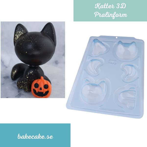 Pralineform Kat 3D - BWB 3642 - Speciel 3-delt form