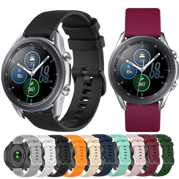 20mm silikoniranneke Samsung Galaxy Watch 3 41mm:lle [DB]