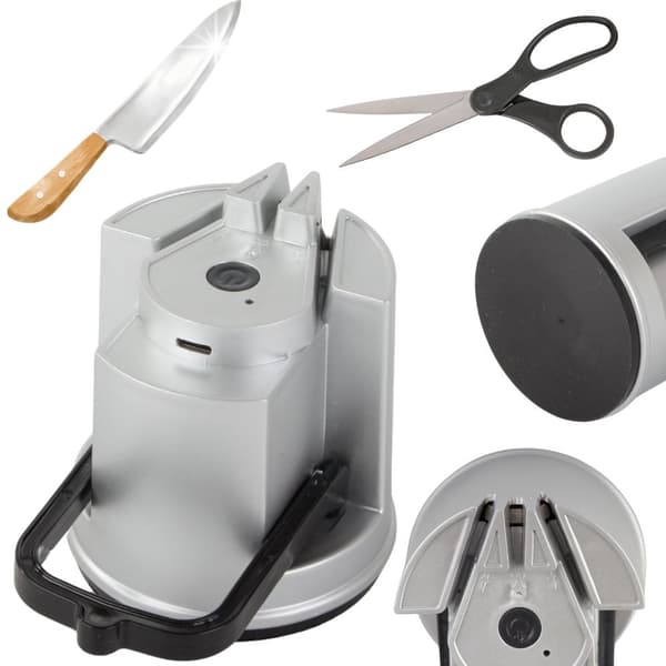 Knife and Scissor Sharpener - Electric Sharpener with Suction Cup 240