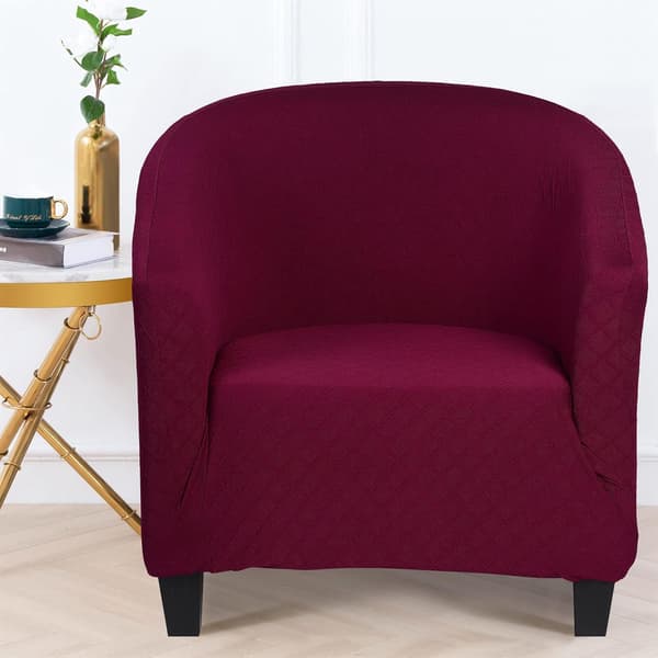 Stolsöverdrag Stretch Fåtölj Överdrag Enfärgad Tub Chai