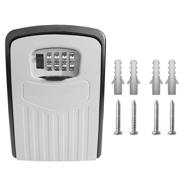 Large Password Key Box with Multilingual Instructions Grey Grey 715