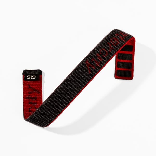 22mm nylon two-tone strap compatible with Garmin Forerunner 965/970/255/265M - red breathable sports strap