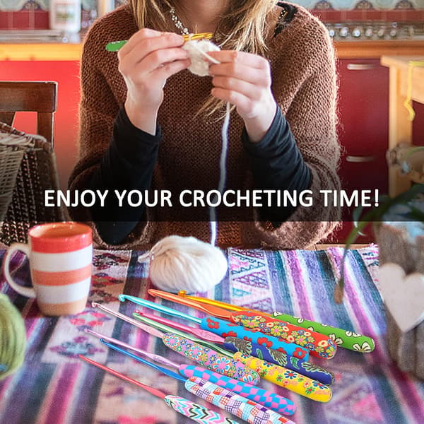 Cool Crochet Hooks for Grandma, Art Aluminum Soft Grip Hooks