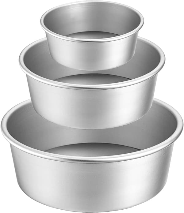 Rund kageform i tre dele, professionel non-stick aluminium.