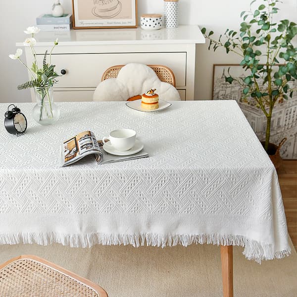ins stil duk stickad tyg duk soffbord överdrag high-end skrivbord duk rektangulär
