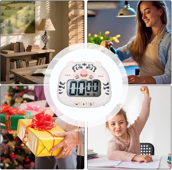 Kjøkkentimer for koking, nedtelling, dyretemaer 1 - 1