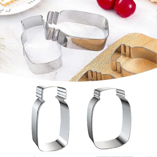 Tyuhe Kakform Delikat DIY Rustfritt Stål Flaskeform Bakekutter for Fest