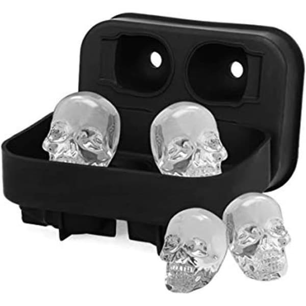 Generise 3D silikone kraniet isterningform til cocktail, whisky, Halloween [H258]