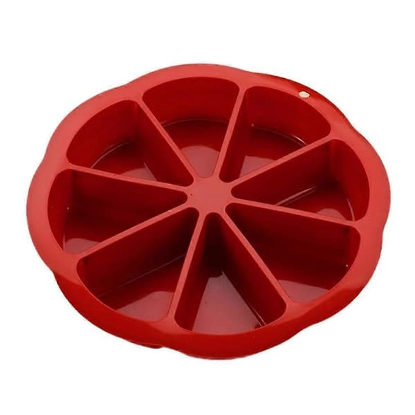 3 stk silikonekageform 8 rum pizzapande bage chokolademousseform